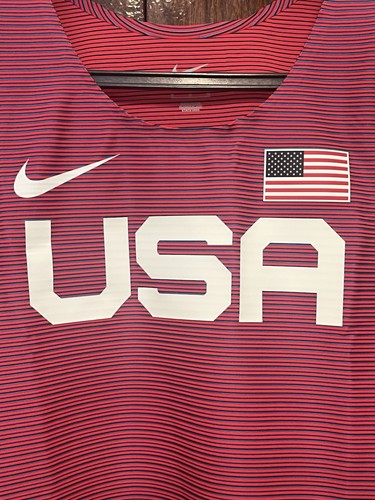 Nike USA International Team Pro Elite Track Singlet Mens Medium AO8669-602 New - Picture 3 of 6