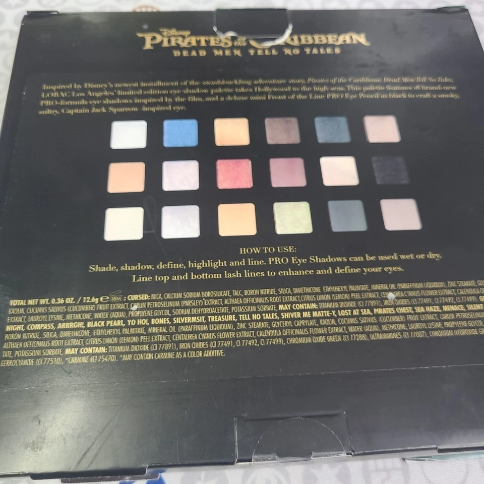 Lorac Disney Pirates Of The Caribbean Limited Edition EyeShadow Palette - NEW! - Image 4 of 4
