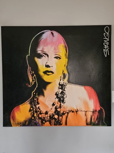 Original Art Pop Singer Madonna by John Stango SIGNED 1994 41"x38" Oil /Canvas - Picture 1 of 3