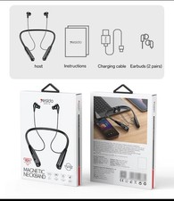 Auriculares deportivos manos libres con banda para el cuello inalámbrica Bluetooth