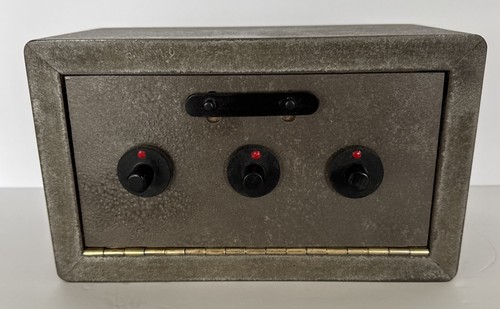 Metal Lock Box Security Money 3 Dial 10” L x 5” W x 6” H Portable Closed Vintage