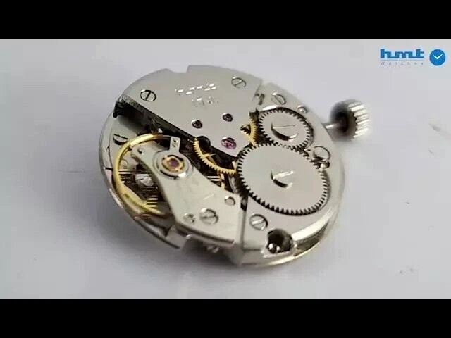 Reloj de pulsera HMT Janata esfera blanca Para Shock 17 joyas cuerda manual para hombre Foto 2 de 4