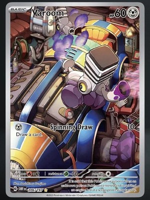 Varoom 206/197 Sv: Obsidian Flames IR EN Full Art Holo 60HP