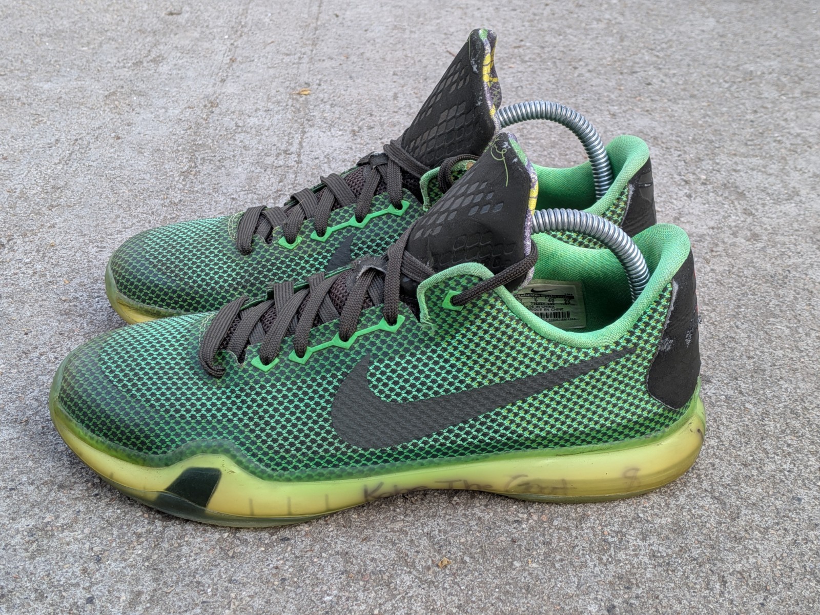 Nike Kobe  10 X Vino Green Shoes 2015 Shoes Youth Size 7Y (705317-333) thumbnail 4