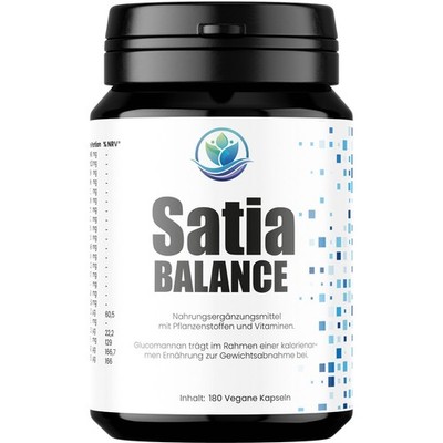 SatiaBalance Diät Kapseln   Abnehmen mit Glucomannan   Sättigung & Stoffwechsel