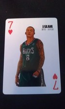 Larry Sanders Milwaukee Bucks SLAM NBA Chinese Playing Card RARE Odd