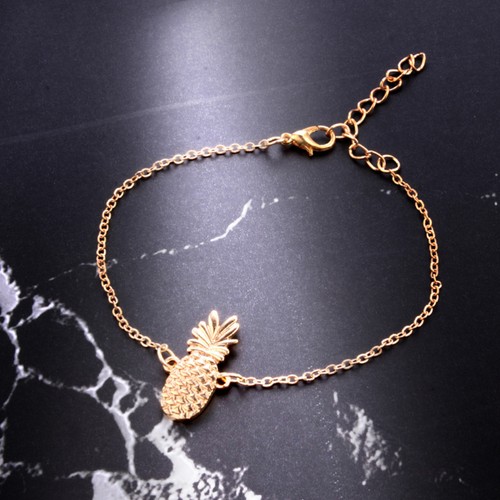 Bohemia Ankle Bracelet Hollow 3D Pineapple Shaped Anklet Foot Chain - Picture 3 of 12