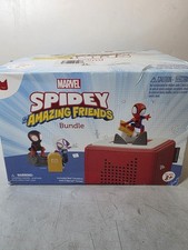 Tonies Marvel Toniebox Audio Player Bundle with Spidey  Friends, Red USED