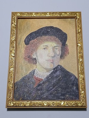 Rembrandt Van Rijn , Painting Oil On Canvas , signed stamped vintage.