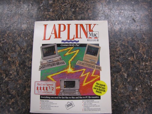 Vintage LapLink Release III MACINTOSH Software Manual & Floppy Disk Complete - Picture 1 of 9