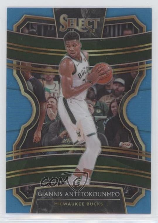 2019 Panini Select Concourse Light Blue Prizm 297/299 Giannis Antetokounmpo 12kd