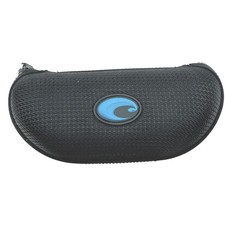 Costa Sunglasses Eyeglasses Protective Zippered Clamshell Case Black Blue Logo