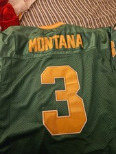 Gridiron Greats Notre Dame Fighting Irish Joe Montana 3 Football Jersey Green