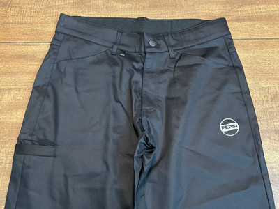 Pepsi Uniform Pants Men's Pants 32x36 Black w/Blue Stripe Pep+ G&G Outfitters