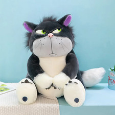 Peluche Gatto Lucifero Cenerentola 30cm Morbido Pupazzo Cuscino Regalo Natale