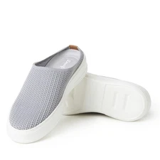 Dearfoams Comfort Annie Women Clog Sneaker Medium Gray Knit Upper Slip On 10 NIB