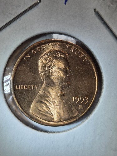 1993 Denver Lincoln Cent Doubled Die Reverse! - Picture 2 of 6