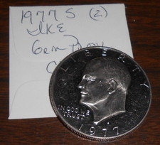 1977 S EISENHOWER DOLLAR GEM PROODF CLAD - COIN #2