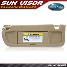 Beige Driver Side Sun Visor with Mirror for Honda Civic 2009-2011 83280SNAA01ZF