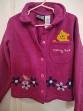 Vintage Winnie The Pooh Kids Button Sweater
