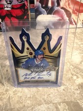 2026 Leaf Metal Hockey Scoring Kings Michel Goulet Blue Die-Cut Auto 4/5