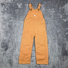 Carhartt Toddler 4T Brown Duck Bib Overalls OX8609-B Canvas Workwear