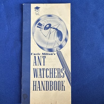 Uncle Milton's Ant Watchers Handbook -Booklet Only 1980 Vintage
