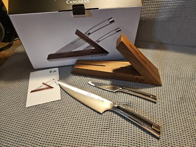 Cangshan N1 Series 1022377 23-piece tedesco in acciaio forgiato e coltelli in noce, blocco