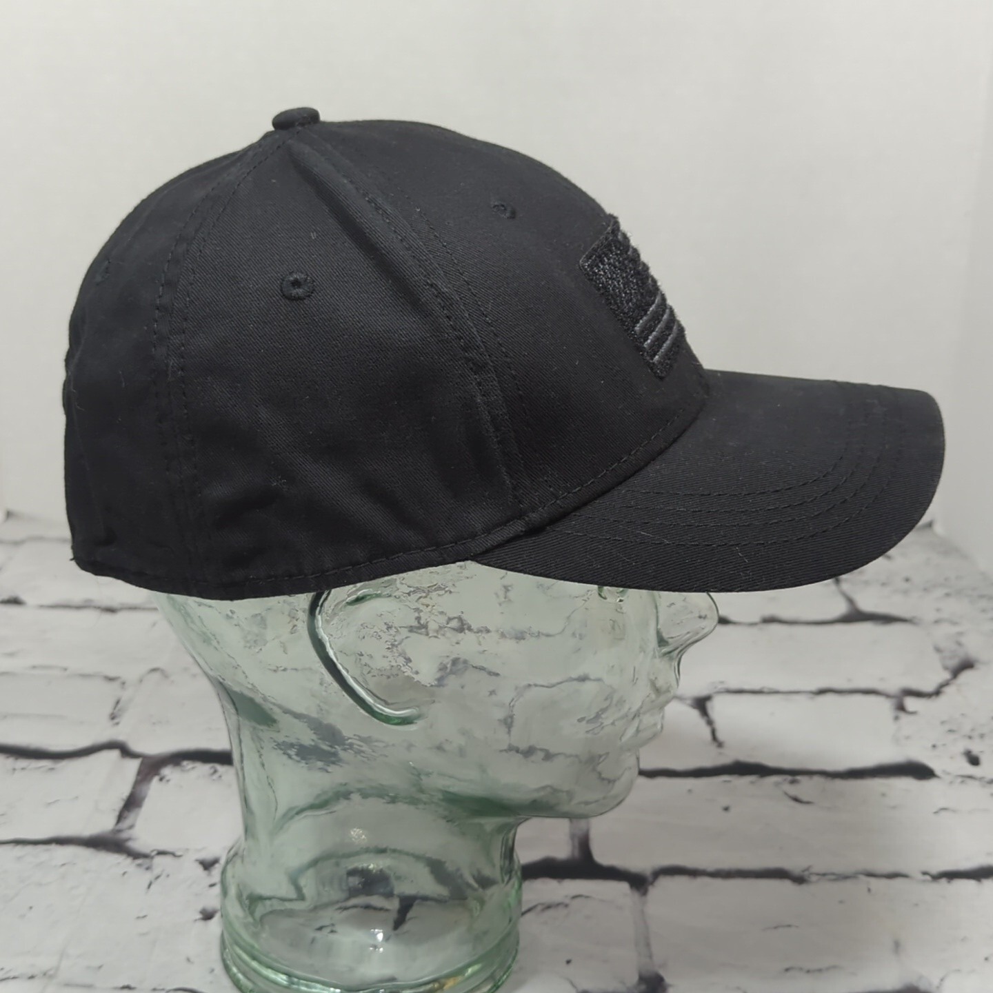Flag Patch Black Snapback Hat Adjustable Ball Cap - image 3
