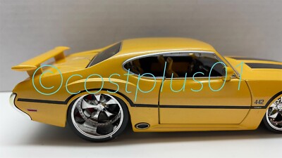 JADA BTM 1970 OLDSMOBILE 442 YELLOW 1:24 | eBay