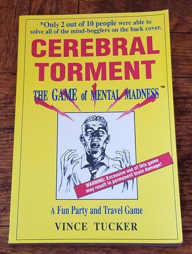 Cerebral Torment: The Game of Mental Madness (Paperback 1992) SIGNED COPY - Imagen 1 de 12