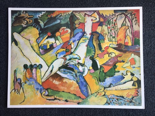 Wassily Kandinsky - Studie für Komposition Nr. 2 - Vintage Lithographie Kunstdruck - Bild 1 von 2