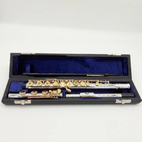 Flute 361 Engraving Hand Carved Keys Gold Plating Flutes Open Holes 17 Gold Keys - Bild 2 von 23