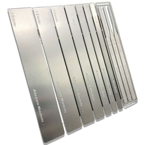 DIY Stainless Steel Model Grinding Stick File Hobby Craft Tools 10 in 1 0.5mm - Picture 5 of 7