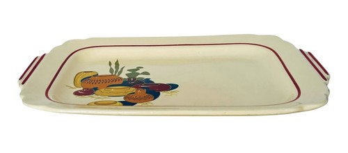VTG Homer Laughlin MEXICANA Hacienda Century Red Band Cactus 11 7/8” Platter NEW - Picture 2 of 4