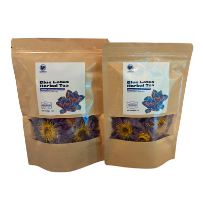 Organic Blue Lotus Flowers Tea Premium Dried | Water Lily Ships From CA