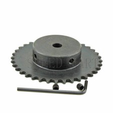 04C 25 40 Teeth Sprocket Bore 8mm to 20mm Metal Pilot Motor Gear Roller Chain