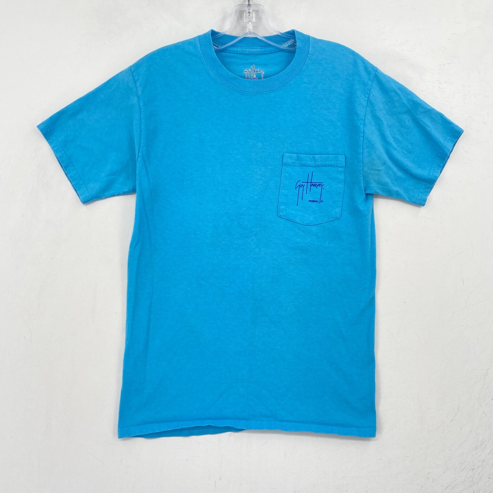 Guy Harvey AFTCO Mens Small TShirt Blue Short Sleeve Fish Graphic Tee