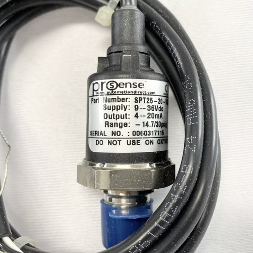 Prosense SPT25-20-V30A Press XMTR -14.7 To 30 PSI 4-20mA 6.6ft Cable USA - Picture 3 of 6