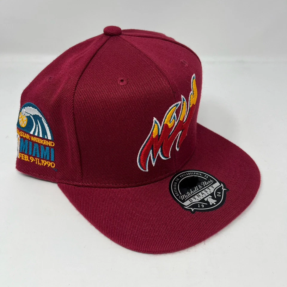 Mitchell & Ness Miami Heat All Star Weekend  Fitted Hat Cap Mens Size 7 3/4 NEW - Image 3 of 4