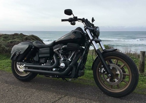 Harley DYNA BOLSO SOLO NEGRO alforja - DR01 BAD&G CustomS - Imagen 7 de 8