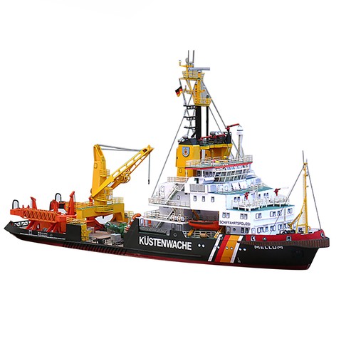 1:250 Germany Mellum Coast Guard Pollution Monitoring Ship Paper Model Set - Picture 4 of 10