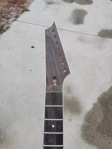 7string guitar neck 24fret 25.5inch maple rosewood fretboard dot inlay DIY necks - Picture 7 of 7