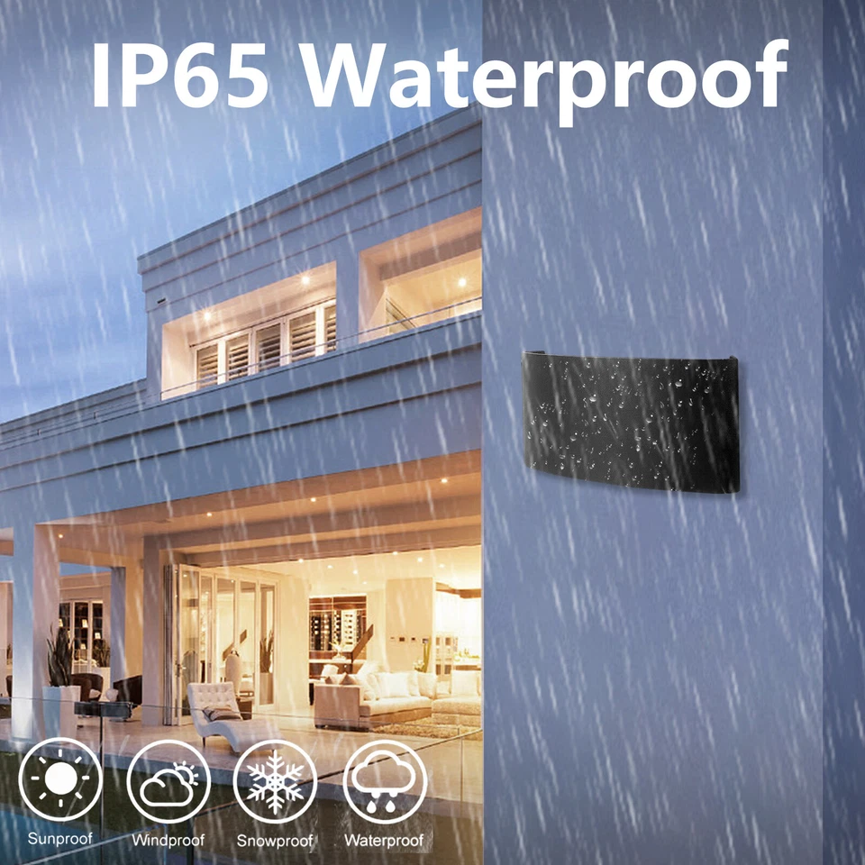 LED Wandleuchte Wandlampe Innen Außen Strahler lampe Up Down 10W 8W 6W 4W IP65 - Bild 2 von 4