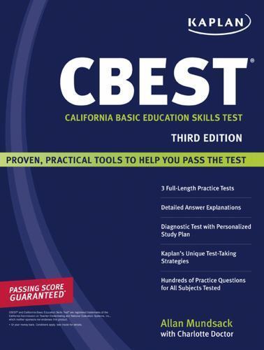 CBEST : California Basic Education Skills Test by Kaplan Publishing ...