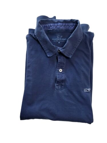 Vineyard Vines Men's Short/Long Sleeve Polo Shirts White,Blue SZ. M Lot 3, As Is - Picture 9 of 20