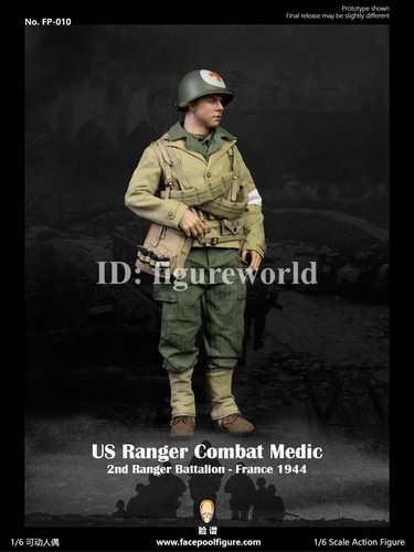 Pre-order Facepoolfigure FP010 1/6 WWII US Ranger Saving Private Ryan Medic 1944 - Picture 13 of 20