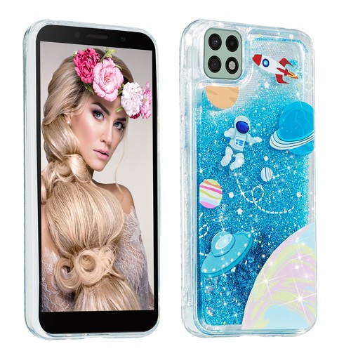 Custodia glitter liquido mobile Bling per Samsung Galaxy A12 A52S A32 A22 cover telefono - Foto 64 di 89