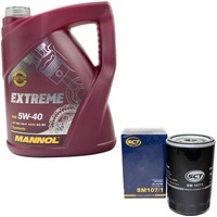 MotoröL Set 5W-40 5 Liter + ÖLfilter SM 107/1 FüR Mercedes 190 124 SL E-Klasse
