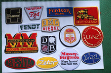 Farming - Tractors - Tree Work - Iron/Sew On patches -52 Designs  to Choose From